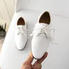 Sneakers JGSHOWKITO Boys Leather Shoes Kids Flats Lace up Children s Wedding For Toddlers Boy Big Fashion Performance 221205