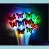 Parti Favor Kelebek Optik Elyaf İpi LED Işık Up Oyuncaklar Parti Favorisi Yanıp Sönen Yedi Renk Flaş Pigtail Doğum Günü Neşesi 0 8 DHDS1