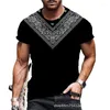 Herr t-skjortor överdimensionerade t-shirt för män personlighet 3d digital tryckning o-hals all-match lös casual bekväm skjorta korta ärmar