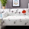 Chair Covers Forest Sofa For Living Room Elastic Corner Couch Cover Slipcover Stretch Protector 1/2/3/4 Seater White