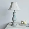 Bordslampor American Country Old Solid Wood Lamp vardagsrum Matkl￤dbutik Nordiskt tyg sovrum s￤ngplats