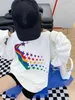 Designer-Kapuzenpullover für Herren, Sweatshirts mit Regenbogenstern-Design, lange Ärmel, lockere Freizeitkleidung, modische Paar-Flutbekleidung