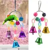 Autres fournitures d'oiseaux 1Pc coloré perroquet jouet cloche chaîne gratter décoration de la maison