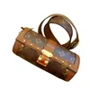 Gedrukte luxe handtassen oude bruin lederen reliëfketting brede schouderbanden Medieval Mini Pillow Schouder Messenger Bag Europeaan en Kast