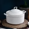 Soup Stock Pots Nordic Ceramic Simple Soup Pot avec couverture Vole de la vaisselle Salade de ménage Bol de congé de bol