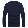 2023 Sonbahar Kış Yeni Sıradan V yaka Erkekler Polo Sweater Brand Sweater% 100 Pamuk Pamuk Külot Erkek Sweaters