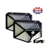 Luzes de parede solar LED Luz solar L￢mpada externa com sensor de movimento LUZES luzes ￠ prova d'￡gua alimentada para decora￧￣o de jardim OTD7A