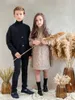 Familie matching outfits kinderboetieks voor meisjes jongens herfst winter kinderen broer zus zus babykleding 221203