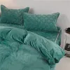 Bedding sets JUSTCHIC Pure Color Crystal Velvet Duvet Cover Winter Comforter Quilt Twin Queen King Size dekbedovertrek 240x220cm 221205