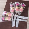 Simulazione di fiore di fiore a singolo orso simulazione artificiale rosa rosa singola per San Valentino festa bouquet regalo singolo fy2448 SS1205