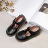 Flat Shoes Kids Flats Princeee Party 2022 Children's Sandals School Girls Leather Non-Slip Soft Bottom Waterproof