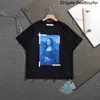 Ofs Luxury T-shirt Brand Classic Mens Fashion T Shirts Loose erbjuder bomullsmän Kvinnor Högkvalitativa designers Kort ärm Letter Oil Paint Tees Tops Hwx0