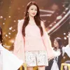 Kvinnors tröjor Kvinnors koreanska modelykta ärm Soft Mohair O Neck tröja Kvinnor Autumn and Spring Pullover Long Knit Top