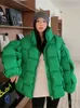 Women's Down Parkas Black Brown White Winter Jacket Warm Short Cotton Bubble Puffer Coat Ladies Female Quilted Padded 221205