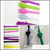 Articoli di novità Colori misti Braccialetti Bracciali da uomo da donna Orologi da donna Sapone liquido Sile Disinfettante per le mani liscio Rotondo 5 5Hha F2 Drop D Dhed5