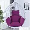 Pillow Swing Chair Sofa Cushion Mat Hanging Indoor Outdoor Patio Egg Chairs Seat Pad Pillow Without 1913 V2 Drop Delivery Home Garde Dh9Pr