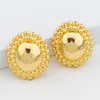 Hoop Earrings Drop Big Fashion Circle Women Round Brass Earring For Girls Chunky Small Golden