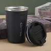 Mugs Double Stainless Steel Coffee Thermos 380510ml Multi Purpose Portable Cup Leakproof Car Travel 221205