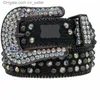 Designer Bb Belt Simon Belts for Men Women Shiny diamond belt Black Blue white multicolour with bling rhinestones as gift mr seller