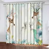 Curtain Feather Printed Blackout Curtains Luxury Decorative Adults Bedrooms For Living Room Tenda Finestra Cucina