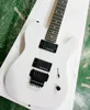 6 strängar vit elektrisk gitarr med Floyd Rose Rosewood fretboard anpassningsbar