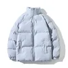 Parkas de plumón para mujer, chaqueta de invierno de gran tamaño cálida de Color sólido con cuello levantado, abrigo suelto informal para mujer para 221205