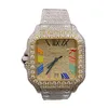 Polswatch rapper personalizzato hip hop gioielleria da uomo vvs diamanti orologio ghiacciato vvs1 orologio per uomo e donnauwvu0my3