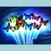 Party Favor Butterfly Optical Fiber Plait Led Light Up Toys Party Favor Flashing Braid Seven Colors Flash Pigtail Birthday Cheer 0 8 Dhds1