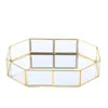 Jewelry Pouches Home Kitchen Decor Glasses Storage Tray Gold Rectangle Makeup Organizer Holder Dessert Plate Display