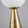 Bordslampor nordisk lampa modern rund glas boll designer ljus sovrum sovrum studierum levande konst kreativ fixtur