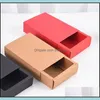 Geschenkverpackung Solide Mti Zweck Trinket Organizer Kraftpapier Box Wrap PVC Der Boxen Seifenaufbewahrungsbehälter Lippenstift Ohrring Halskette 1 Dhunl