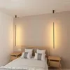 Lampes suspendues design nordique bande lumières chambre lampe de chevet minimaliste décor à la maison créatif salon luminaire