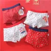 Bragas de alta calidad para niño Boxer Dibujos animados Garcon Boys Calzoncillos Calzoncillos lindos Pantalones cortos de algodón para niños 4pcs 221205