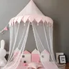 Crib Netting Kids Teepee Tents Children Play House Castle Cotton Foldable Tent Canopy Bed Curtain Baby Girls Boy Room Decoration 221205