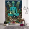 Custom Tapestry Wall Hang for Bedroom Psychedelic Clothe Anime Mandala Art Hippie Moon Forest Unicorn Viking Trippy Print with duffle Installing Accessories