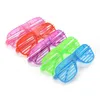 Fournitures de fête et de festival Lunettes lumineuses LED Volets clignotants Forme Lunettes LED Lunettes Flash Lunettes de soleil Danses Décorations FY5409 Meilleure qualité