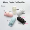 5PCS 15CM Kam Plastic Baby Pacifier Dummy Chain Holder Clips for 15mm ribbon Suspender Clips6031605