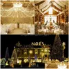 Strings LED 100m 800 LED String Light 8 Modos 31V Impermeável Fairy Indoor Outdoor Christmas para Festival Droga de Droga de Casamento OT4LO