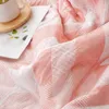 Blanketadult çocuklar saf pamuklu süper yumuşak jacquard havlu battaniyesi yıkanabilir pamuk yaz kliması nefes alabilen uyku battaniyeleri 221203