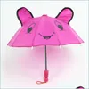 Parasol kreskówek uroczy parasol dla dzieci manualny parasol pratyczny wykwintna bumbershoot z długim uchwytem kreatywne ucha koty deco dhmal