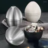 Storage Bottles 304 Stainless Steel Egg-shaped Snack Tank Household Multifunctional Nut Food Candy Box