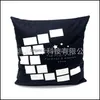 Pillow Case Sublimation Blank Pillow Case Love Heart Soft Pillowcase Moon Star Pillowcases Men Women Fashion High Quality 8Ex P2 Dro Dhg16