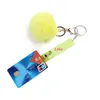 Party Gunst Mooie Acryl Card Grabber Keychain Women ATM Bank Contactloze gereedschappen Key Ring Pompon voor lange nagel 6qy Q2 Drop Delivery DHDV2