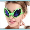 Autre événement Articles de fête Nouveauté Lunettes drôles Conception Boule de mascarade Cosplay Prop Spectacles Halloween Cadeau Articles de fête Gree Dhj6K