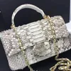 7A Top Top Ladies Leather Bag Designer Luxury Python 20cm الكتف Crossbody حقيبة يد كلاسيكية للأزياء الرجعية الفرف
