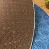 Teppiche, geheimnisvoller Bohemia-Stil, Dekorationsteppich, 140 cm, runde Bodenmatte, rutschfest, blauer Stuhl, Boden, Tür