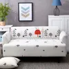 Chair Covers Forest Sofa For Living Room Elastic Corner Couch Cover Slipcover Stretch Protector 1/2/3/4 Seater White