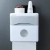 Toilet Paper Holders Box Tissue Punchfree Roll Tube Pumping Waterproof Rack 221205