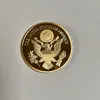 10 st icke Magneitc Övriga konst och hantverk American Bald Freedom Eagle 1 oz Gold Plated Souvenir Gift Home Decoraiton Collectible Badge Commemorative Coin