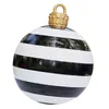 Nyhetsartiklar Heminredning 60 cm stora julbollar Träddekorationer Utomhusatmosfär Uppblåsbara Baubles Toys For Home Gift Ball Ornament